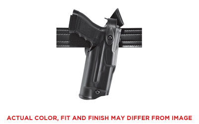 Safariland Model 6360 ALS/SLS Mid-Ride Level III Retention Duty Holster, Fits Glock 19/23 with SureFire X300U/Streamlight TLR-2, Right Hand, STX Hardshell, STX Plain Black Finish 6360-2832-411