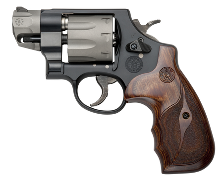 Smith & Wesson 170245 Model 327 Performance Center 357 Mag 2" Titanium/Stainless Barrel, 8rd Titanium Cylinder, Black Scandium Alloy N-Frame, Wood Grip