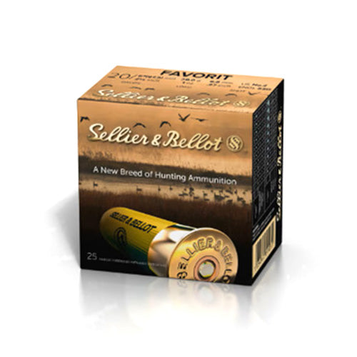 Sellier and Bellot Favorit Hunting 20 Gauge 2.75 in 1 oz #2 Buck