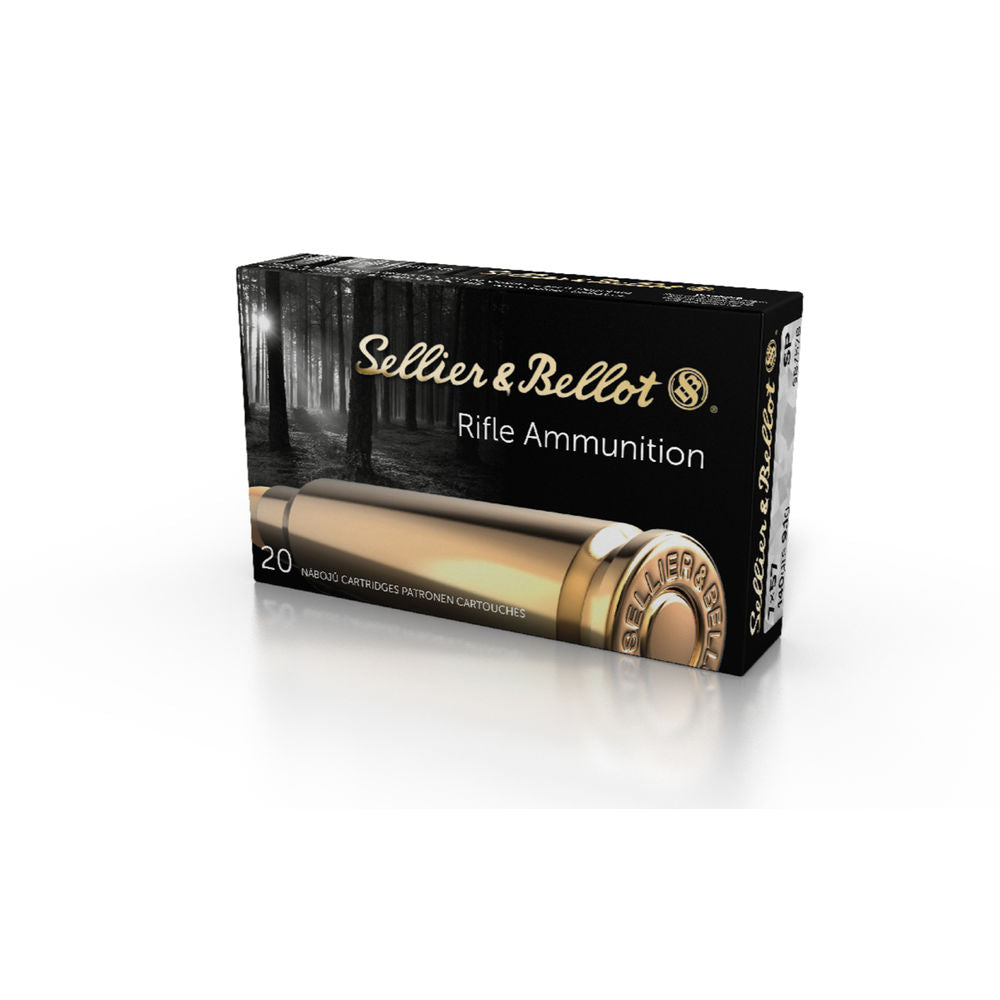 Sellier and Bellot 7x57mm Mauser Rifle 140gr JSP Ammo