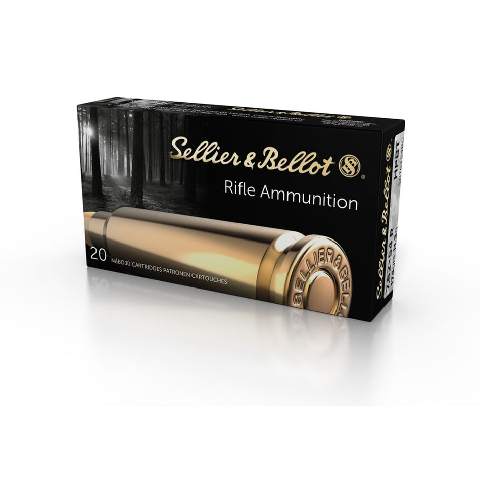 Sellier and Bellot 7.62x54mmR Rifle 174gr BTHP Ammo