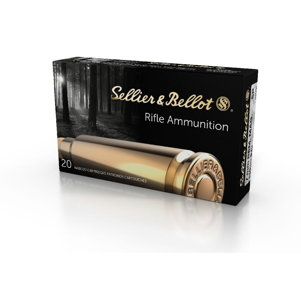 Sellier and Bellot 7mm Remington Mag Rifle 139gr JSP Ammo