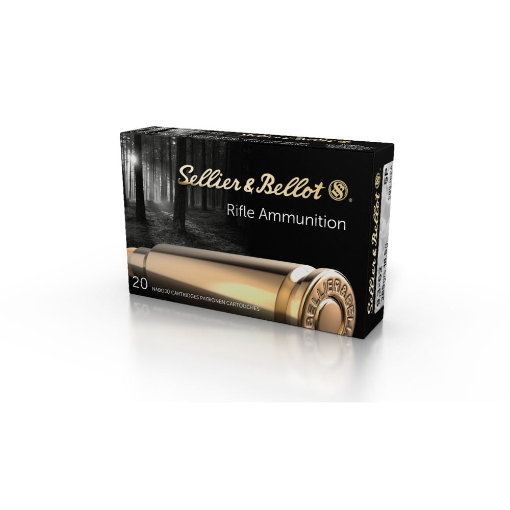 Sellier and Bellot 9.3x62mm Mauser Rifle 285gr JSP Ammo