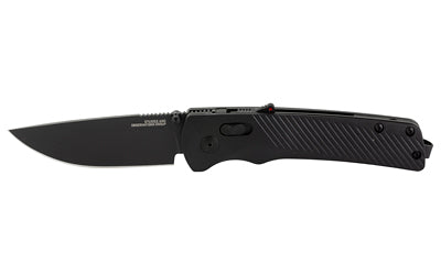 SOG Knives & Tools Flash AT, Folding Knife, 3.45" Straight Back, Black GRN Handle, D2 Steel, Titanium Nitride Finish, Black SOG-11-18-01-41