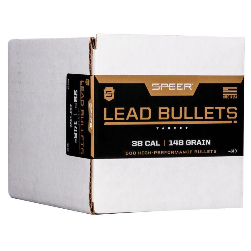 SPEER BULLETS.358 148GR LEAD HBWC BULK 500 RDS