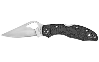 Spyderco Byrd, Meadowlark 2, 2.87" Folding Knife, Lightweight, Black BY04PBK2