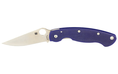 Spyderco Military Model, 4" Folding Knife, CPM-S110V, Dark Blue G-10 C36GPDBL