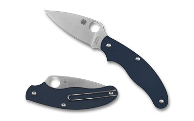 Spyderco UK PENKNIFE, Folding Knife, 2.95" Drop Point Blade, CPM SPY27 Blade Steel, 6.89" Overall Length, SlipIt Lock, Satin Finish, Silver Blade, Blue G-10 Handle C94GPCBL