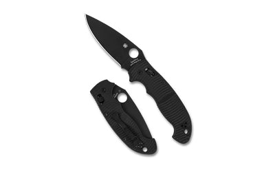 Spyderco Manix 2 XL Salt, Folding Knife, 3.85" Drop Point Blade, 8.94" Overall Length, CPM Magnacut Blade Steel, Plain Edge, DLC Finish, Black, Black G-10 Handle, Ball Bearing Lock C95GMCBKP2