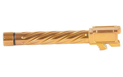 Shadow Systems Match Grade, 5" Threaded Barrel, Spiral Fluted, 9MM, Fits Shadow Systems DR Models, Titanium Carbo-Nitride Finish, Bronze SG9CL-00-03TSPL-BRZ
