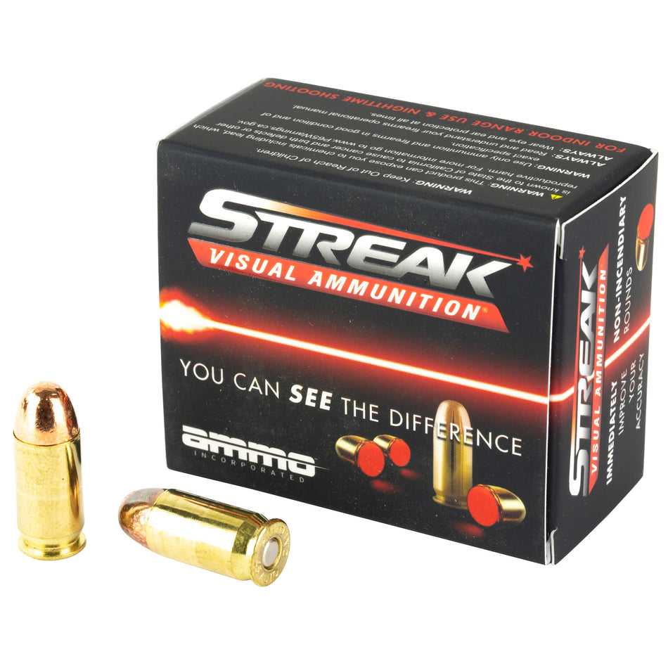 Streak .45 ACP/Auto Visual Ammunition Tracer 90gr TMC Ammo