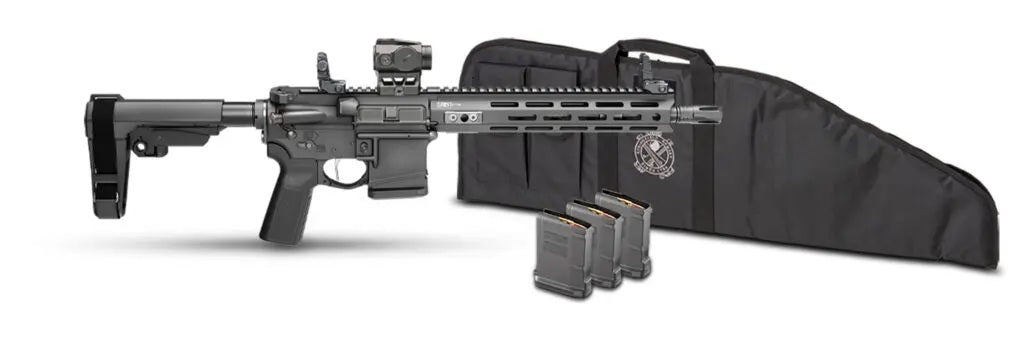 Springfield Armory STV9115556BPLCV2PAC SAINT Victor V2 Gear Pac 5.56 NATO 10+1 11.50" Black Melonite Barrel, M-LOK Handguard, Black Hardcoat Anodize Aluminum Receiver w/Picatinny Rail, Black Polymer S