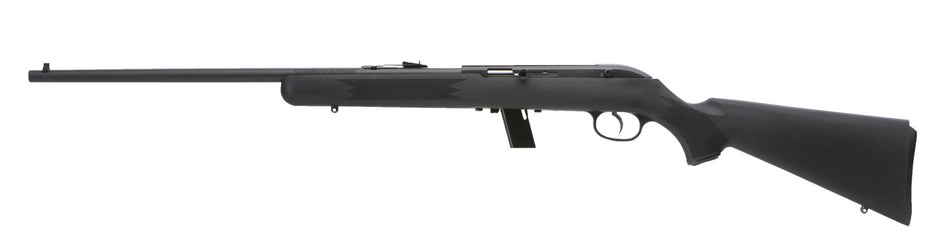 Savage Arms 40060 64 FL Full Size 22 LR 10+1 21" Matte Black Carbon Steel Barrel, Matte Black Grooved Carbon Steel Receiver, Matte Black Fixed Synthetic Stock, Left Hand