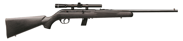 Savage Arms 40000 64 FXP Full Size 22 LR 10+1 21" Matte Black Sporter Barrel, Matte Black Grooved Carbon Steel Receiver, Matte Black Fixed Synthetic Stock, 4x15mm Scope, Right Hand