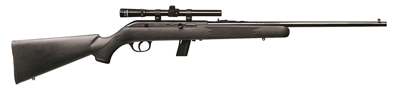 Savage Arms 40000 64 FXP Full Size 22 LR 10+1 21" Matte Black Sporter Barrel, Matte Black Grooved Carbon Steel Receiver, Matte Black Fixed Synthetic Stock, 4x15mm Scope, Right Hand