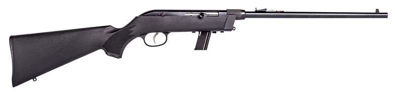 Savage Arms 40207 64 Takedown Full Size 22 LR 10+1 16.50" Black Satin Sporter Barrel, Satin Black Drilled & Tapped Carbon Steel Receiver, Matte Black Fixed Synthetic Stock, Right Hand