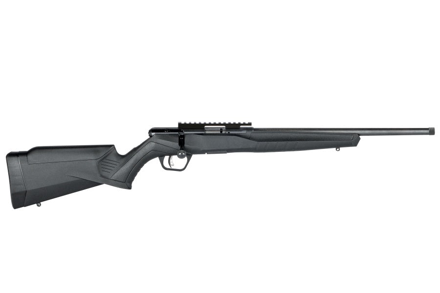 Savage Arms 70803 B Series FV-SR Full Size 17 HMR 10+1 16.25" Matte Black Heavy Threaded Barrel, Matte Black Picatinny Rail Carbon Steel Receiver, Matte Black Fixed Synthetic Stock, Right Hand