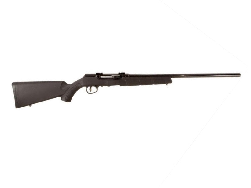 Savage Arms 47007 A Series Magnum Full Size 17 HMR 10+1 22" High Luster Heavy Barrel, High Luster Drilled & Tapped Carbon Steel Receiver, Matte Black Fixed Synthetic Stock, Right Hand