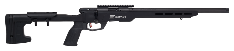 Savage Arms 70848 B Series Precision Full Size 17 HMR 10+1 18" Black Heavy Threaded Barrel, Matte Black Picatinny Rail Carbon Steel Receiver, Matte Black Aluminum MDT ACC Chassis, Black Polymer Grips