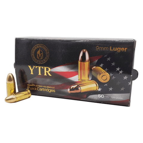 Troy 9mm Luger / Parabellum  124gr FMJ Ammo