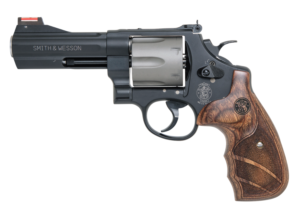 Smith & Wesson 163414 329 Personal Defense 44 Rem Mag 6rd 4.13" Black Stainless Steel Matte Black Scandium Alloy Wood Grip