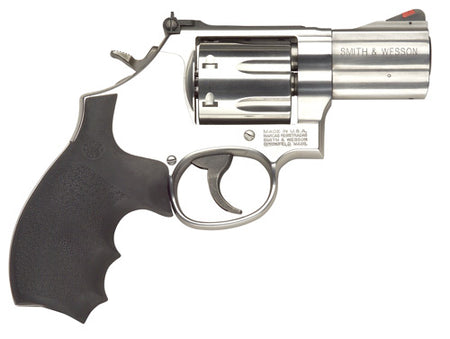 Smith & Wesson 164192 Model 686 Plus 357 Mag or 38 S&W Spl +P Stainless Steel 2.50" Barrel, 7 Shot, Satin Stainless Steel L-Frame, Red Ramp Front/Adjustable White Outline Rear Sights, Internal Lock
