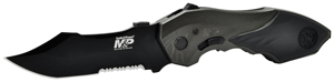 S&W KNIFE M&P 2ND GEN SPRING ASSIST 3.5" SERRATED BOWIE!