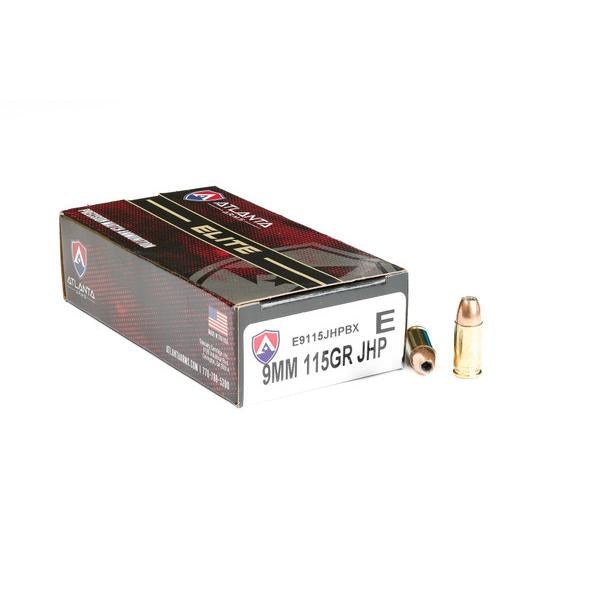Atlanta Arms 9mm Luger / Parabellum Elite 115gr JHP Ammo