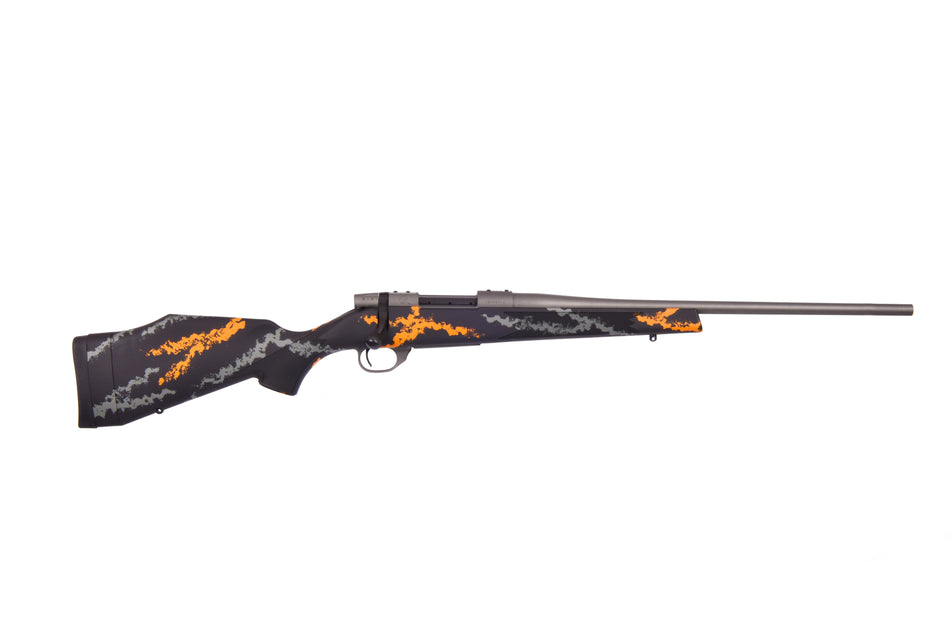 Weatherby VYH7M8RR2B Vanguard Compact Hunter 7mm-08 Rem 5+1 20", Tungsten Gray Barrel/Rec, Black w/Gray & Orange Sponge Accents Monte Carlo Stock, Accubrake Muzzle Brake