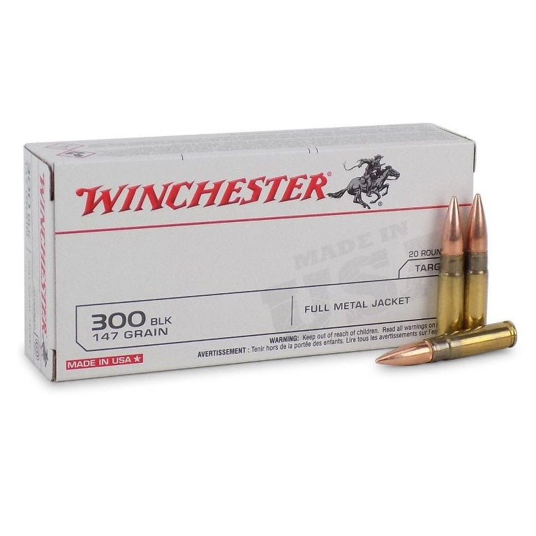 Winchester .300 AAC Blackout 147gr FMJ Ammo