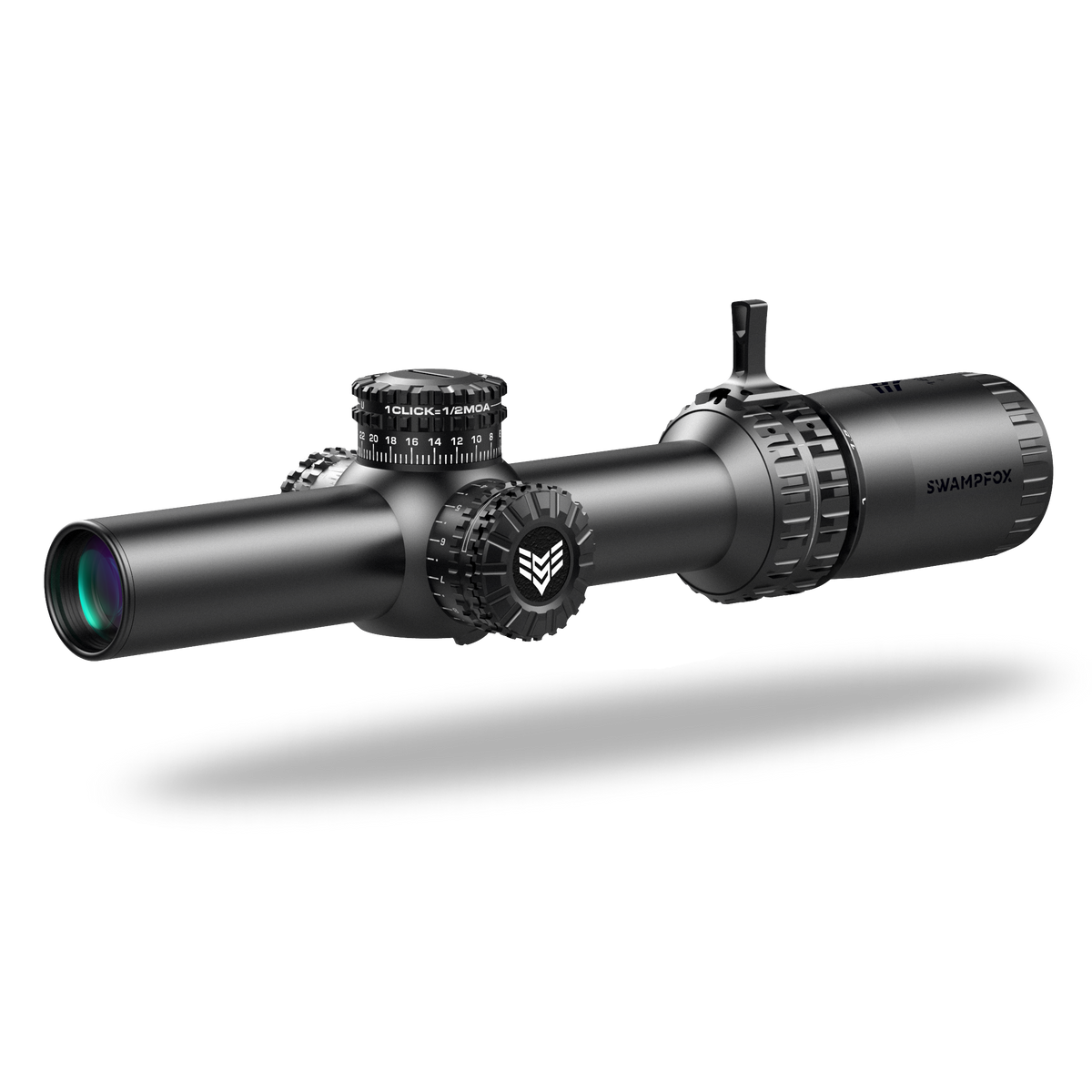 Swampfox Optics Arrowhead 1-8x24mm Guerrilla Dot MOA Red Illuminated Rifle Scope