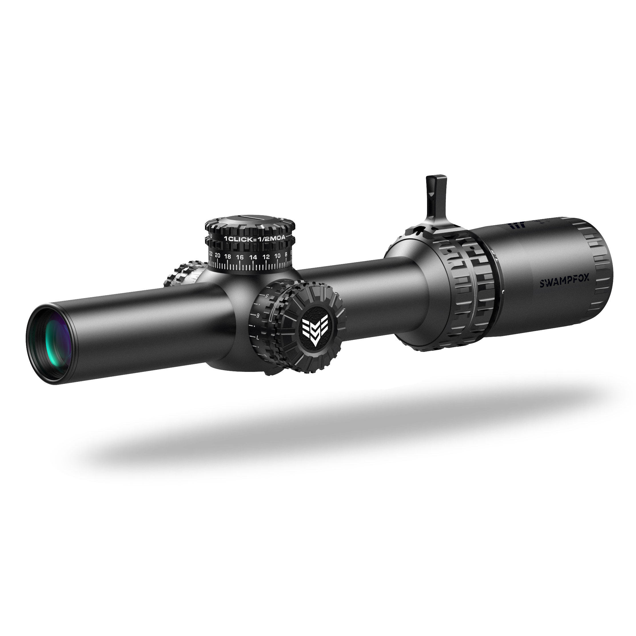 Swampfox Optics Arrowhead 1-8x24mm Guerrilla Dot MOA Red Illuminated Rifle Scope
