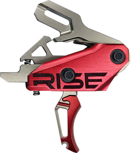 RISE TRIGGER REV 535 SLIDE AND SNAP BUILT IN PINS SILVER/RED