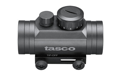 Tasco Pro Point, Red Dot Sight, 1X30MM, 5 MOA, Black, Matte, Includes a 2-in-1 Mounting Base for 3/8" Tipoff and Weaver Rails TRD130T
