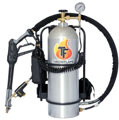 THROWFLAME X 15 FLAMETHROWER BRUSHED ALUMINUM