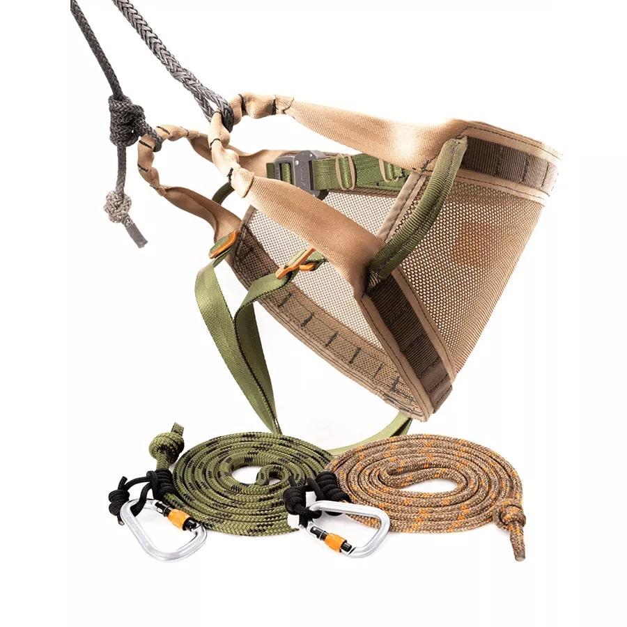 Tethrd Phantom Saddle Kit Two 11mm Ropes and Caribiners XL Size