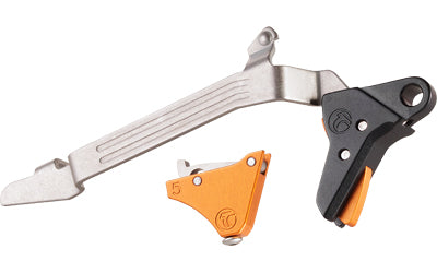 Timney Triggers Alpha Competition Trigger, Anodized Finish, Orange, Fits Glock Gen 5 20/21/29/30/40/41 Alpha Glock 5-Large-Orange