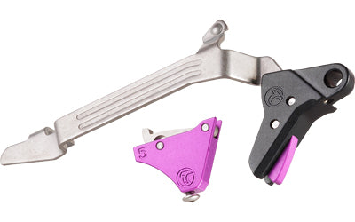 Timney Triggers Alpha Competition Trigger, Anodized Finish, Purple, Fits Glock Gen 5 20/21/29/30/40/41 Alpha Glock 5-Large-Puple