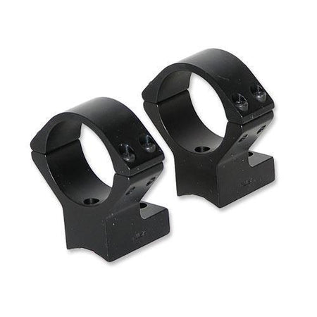 Talley Lightweight Alloy Scope Mounts - Black Anodized - 30mm - High Savage w/Accutrigger Stevens 200 Stiller Predator TC Venture Ruger American