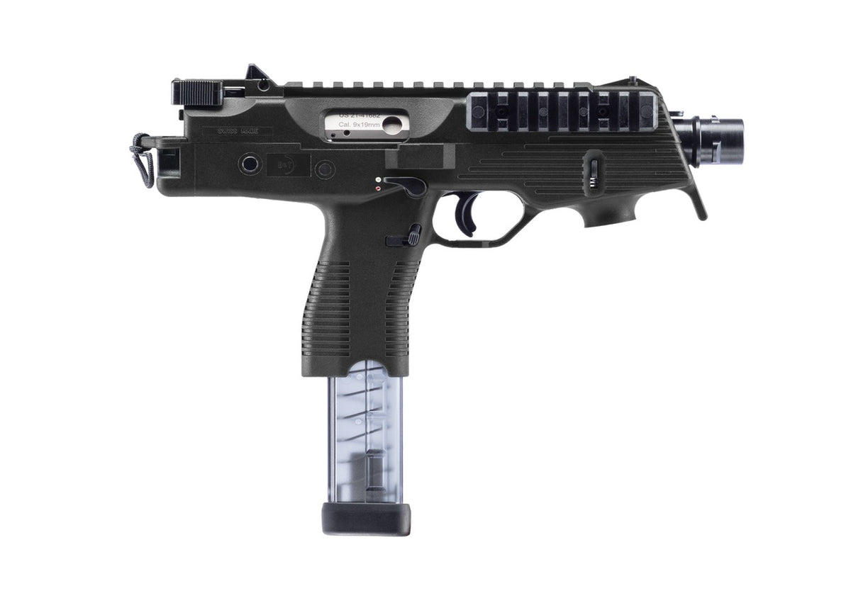 B&T Firearms BT-TP9-PRO TP9 Pro 9mm Luger 5.10" Threaded Barrel Black M-LOK/Picatinny Rail Receiver, Ambidextrous
