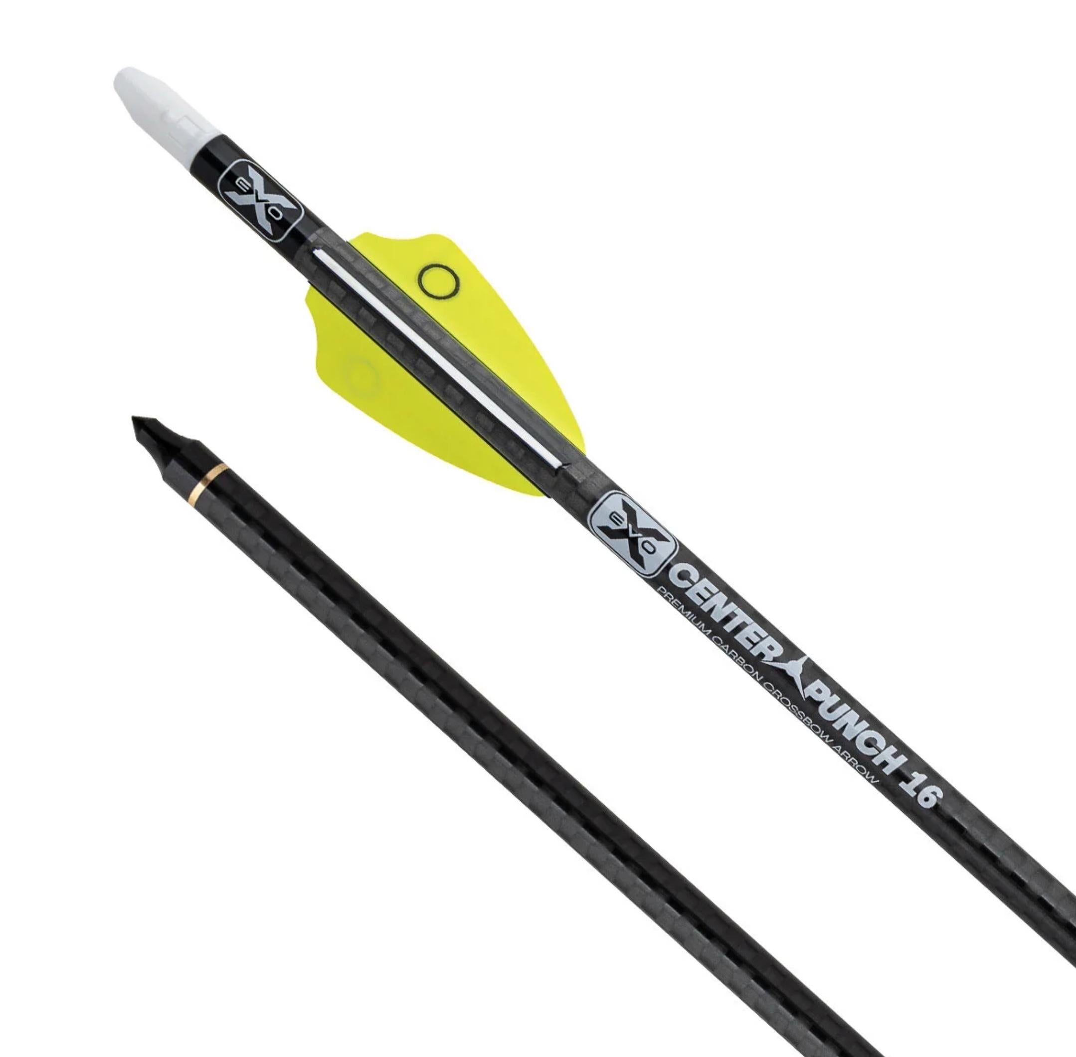 Ten Point EVO-X CenterPunch 16 Carbon Arrows 16" w/ Alpha-Nocks .001"