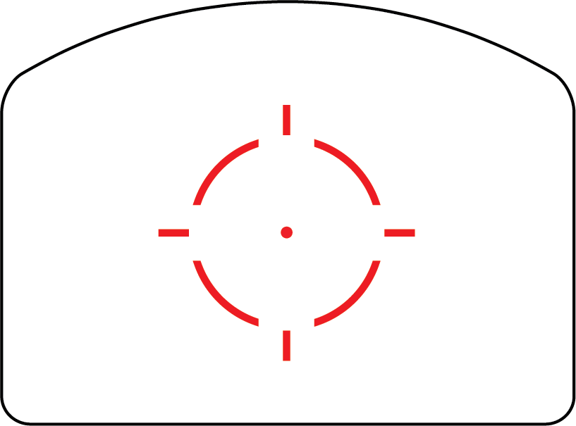 Trijicon RMR HD 1 MOA Red Dot with 55 MOA Circle