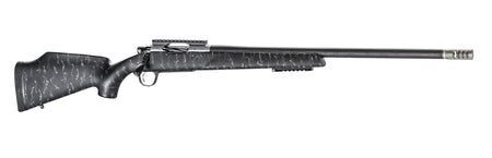 Christensen Arms 8011001800 Traverse 300 RUM 3+1 26" Threaded Barrel, Natural Stainless, Black with Gray Webbing Stock