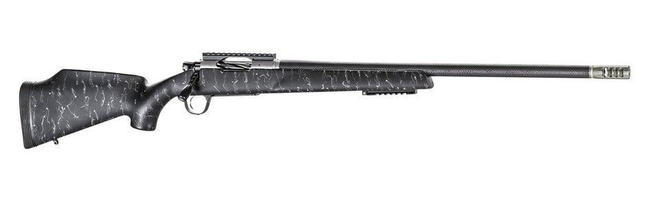 Christensen Arms 8011001200 Traverse 7mm Rem Mag 3+1 26" Threaded Barrel, Natural Stainless, Black with Gray Webbing Stock