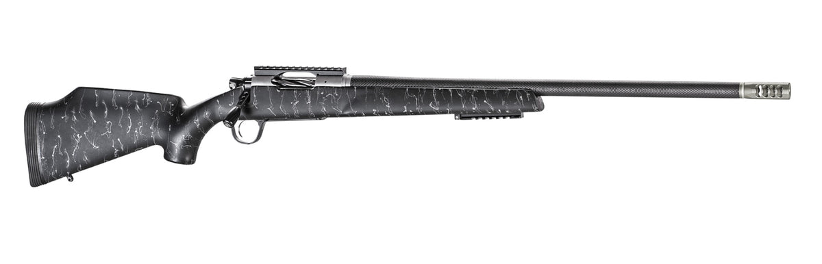 Christensen Arms 8011000300 Traverse 6.5 Creedmoor 4+1 24" Threaded Barrel, Natural Stainless, Black with Gray Webbing Stock
