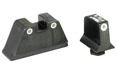 Trijicon Suppressor Sight Height, Green Front Sight with Orange Rear Lamps, Fits Glock 17/19/22/23/26/27/31/32/33/34/35/37/38/39, Black GL201-C-600650