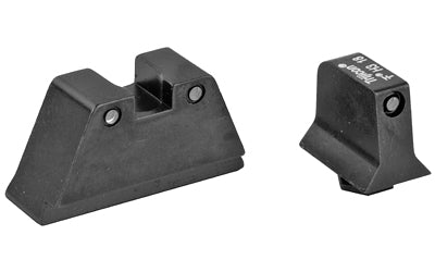 Trijicon Bright & Tough, Sight, Suppressor Set, Fits GLOCK 20/21/29/30/41 (including S and SF variants), Black Front/Black Rear with Green Lamps GL204-C-600698