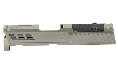 True Precision Axiom Slide, Fits Springfield Armory Hellcat, Stealth Grey PVD Finish, RMS Optic Cut & Cover Plate TP-SHCS-A-RMS