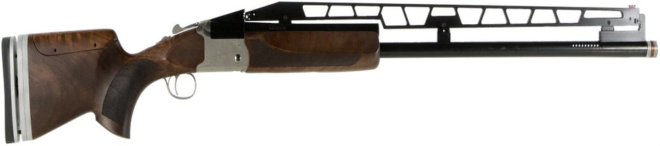 TriStar 35414 TT-15A Unsingle USA 12 Gauge 1rd 2.75" 34" Adjustable Rib Barrel Silver Rec Walnut Fixed with Adjustable Comb Stock Right Hand (Full Size) Includes 3 Extended MobilChoke