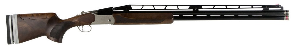 TriStar 35418 TT-15A Combo Trap 12 Gauge Break Open 3" 1rd/2rd 32/34" Blued Vent Rib Chrome-Lined Barrel, Silver Receiver, Walnut Wood Fixed w/Adj Comb Stock, Right Hand